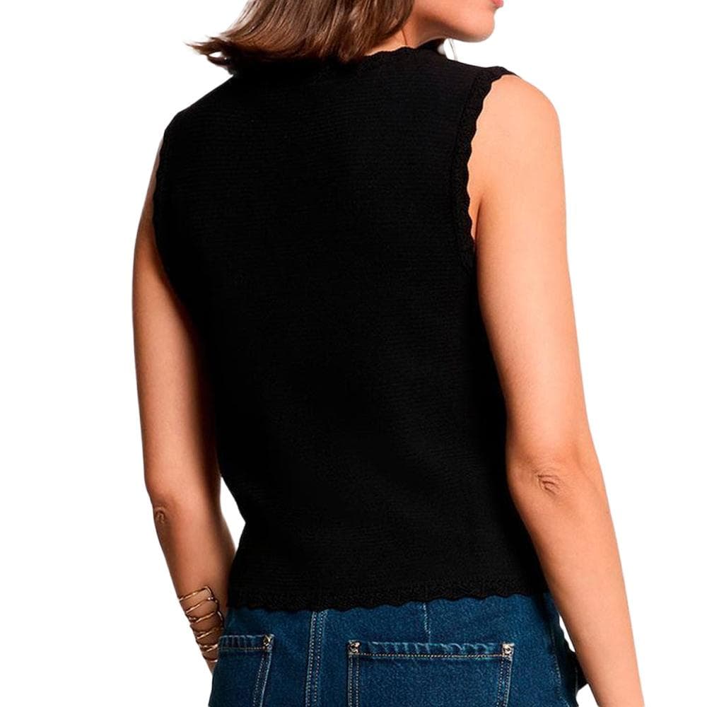 Gilet Sans Manches Noir/Doré Femme Morgan MCLARI 2