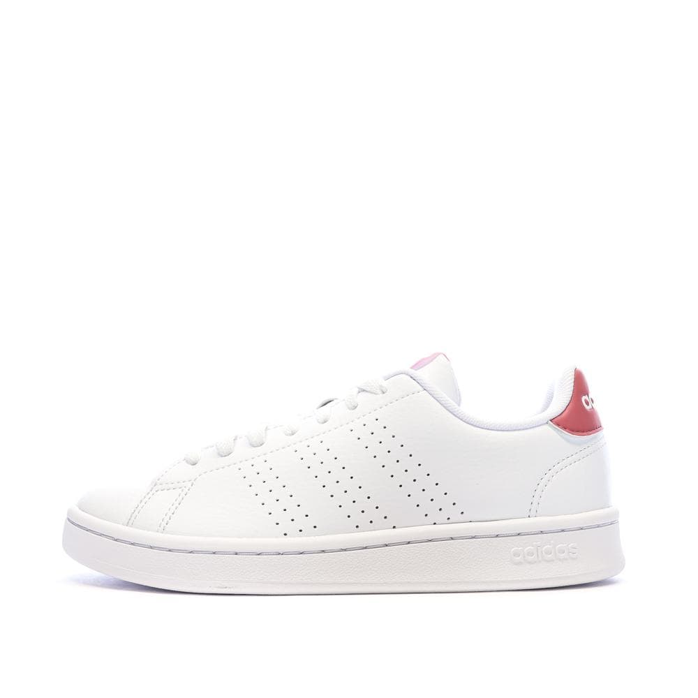 Baskets Blanches/Roses Fille Adidas Advantages 1
