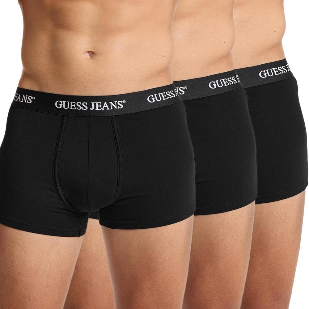 X3 Boxers Noir Homme Guess Trunk 1
