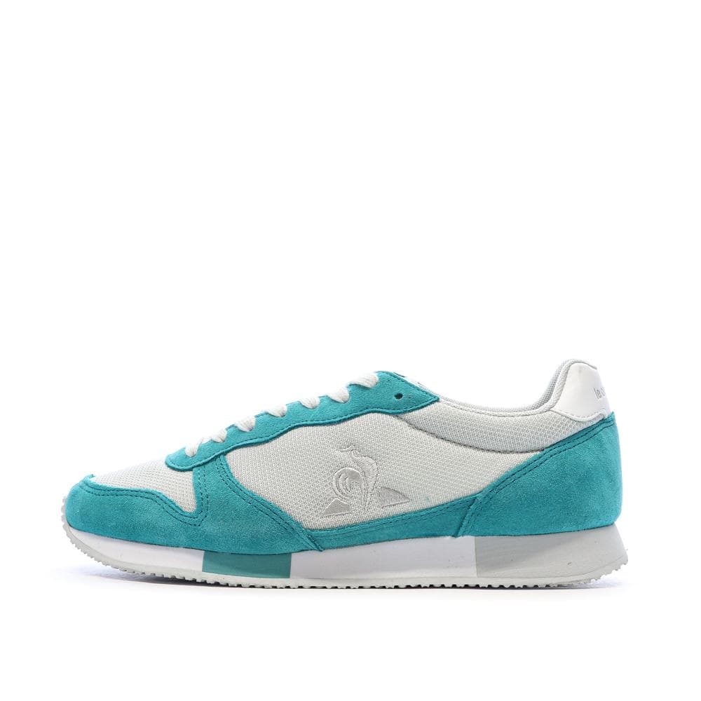 Baskets Blanches/Turquoises Femme Le Coq Sportif Alpha 1