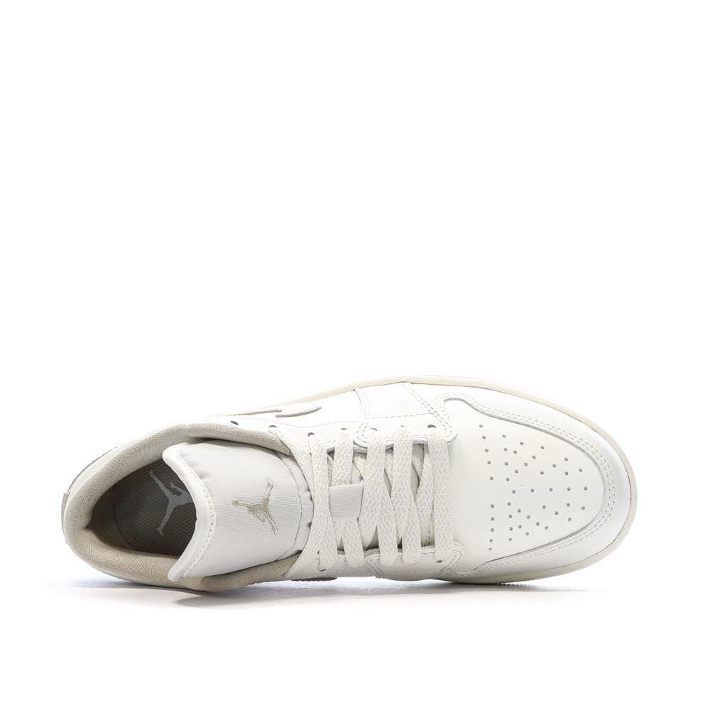 Basket Écru/Marron Mixte Nike Air Jordan 1 Low 4