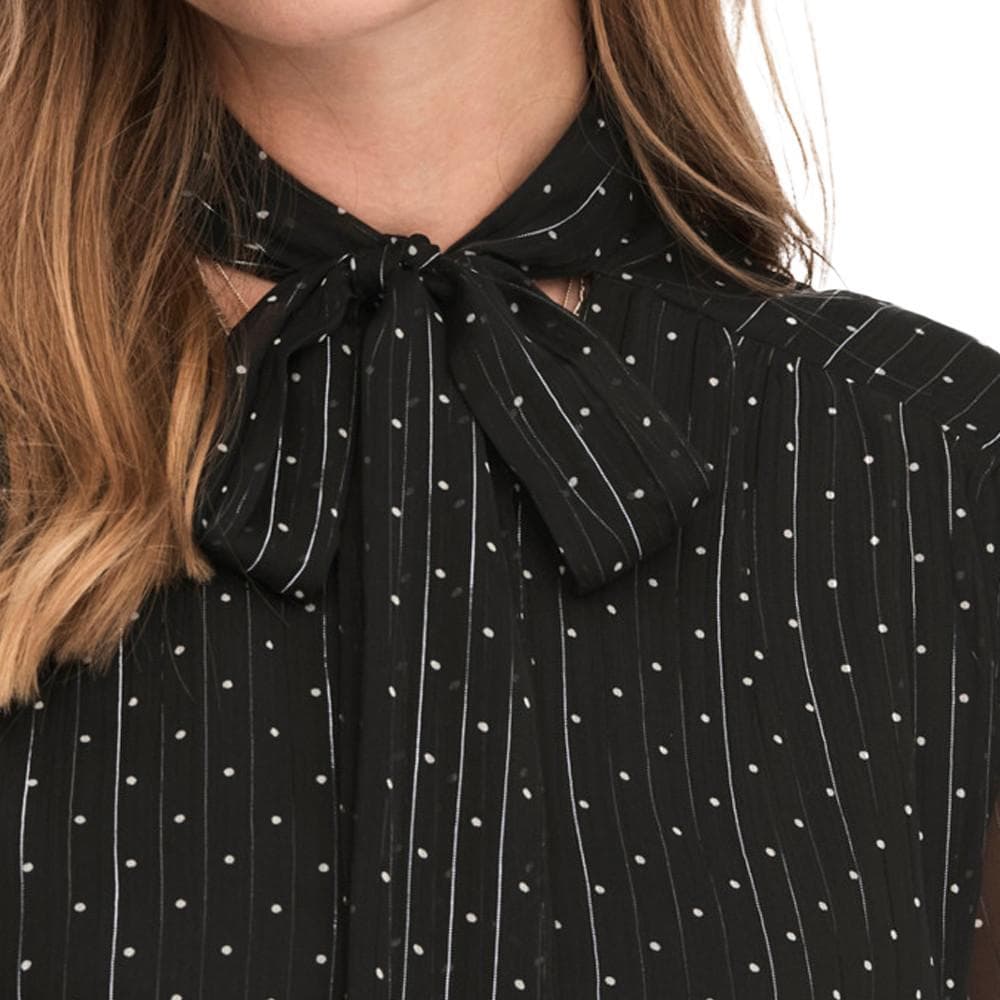 Blouse Noir à PoisFemme JDY Bow 2