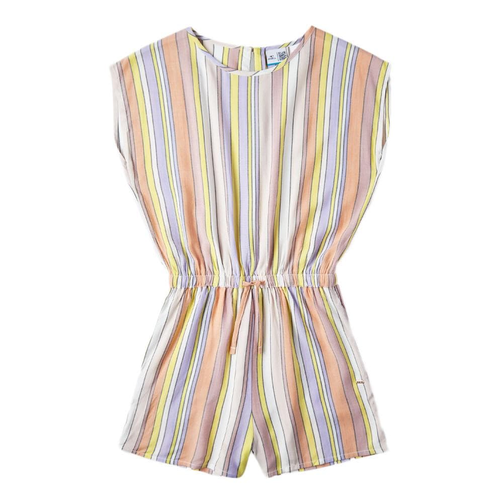 Combishort Rose/Jaune Fille O'Neill Talia Playsuit 1
