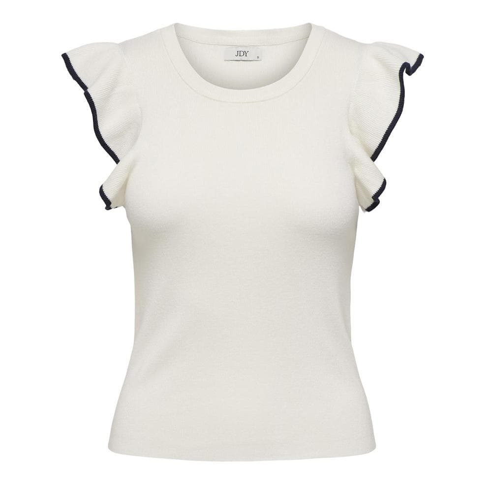 T-Shirt Blanc/Noir Femme JDY Adele 1