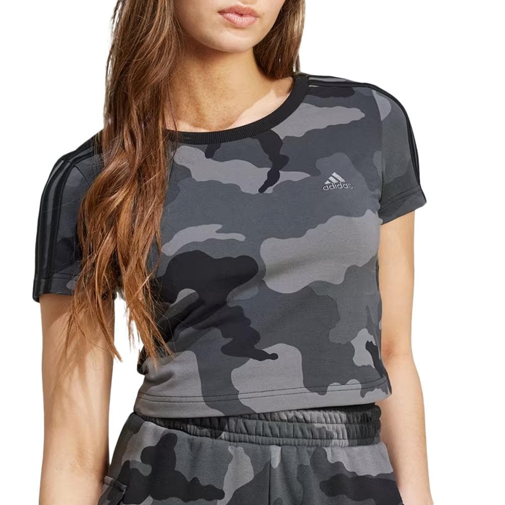 T-Shirt Noir Femme Adidas IX3705 1