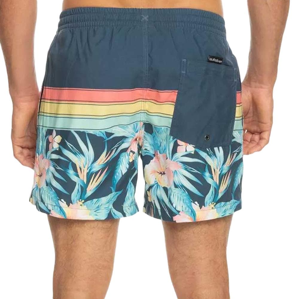 Maillot de bain Marine/Jaune Homme Quiksilver Floral 2