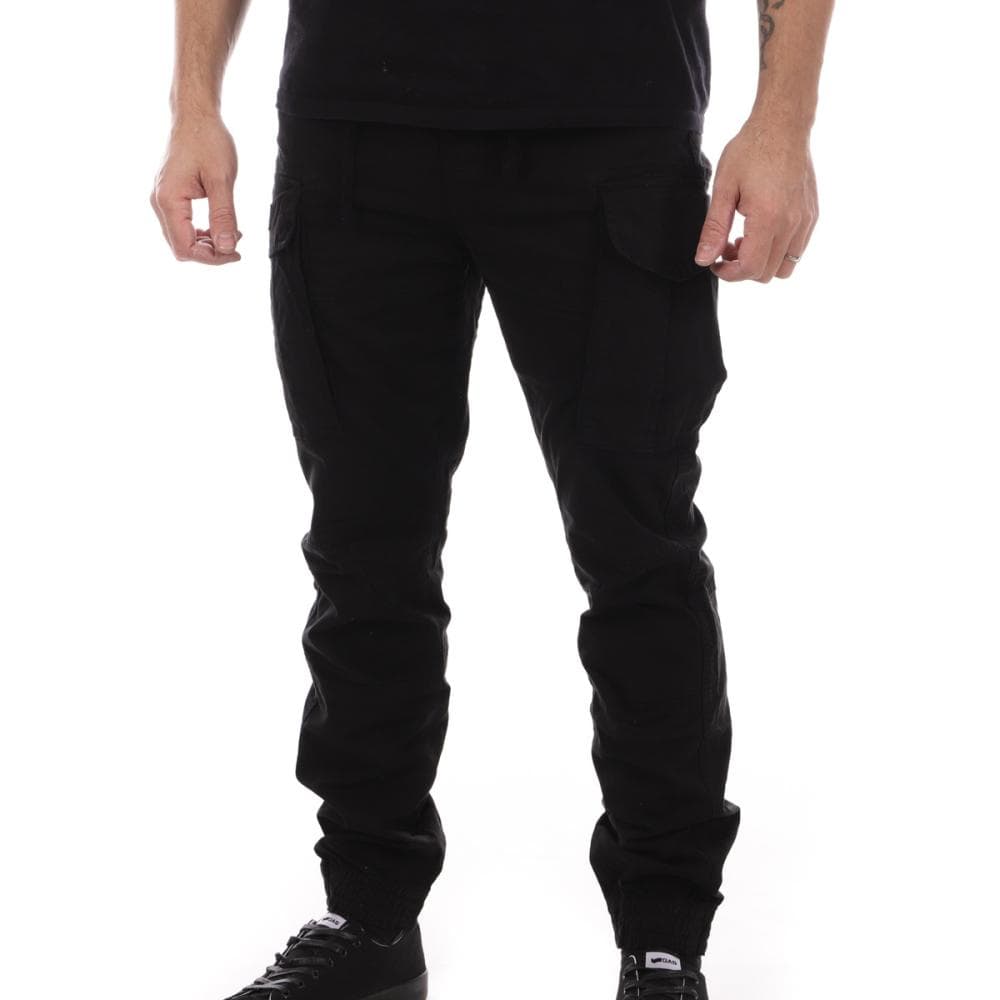 Pantalon Cargo Noir Homme Schott Relax 1