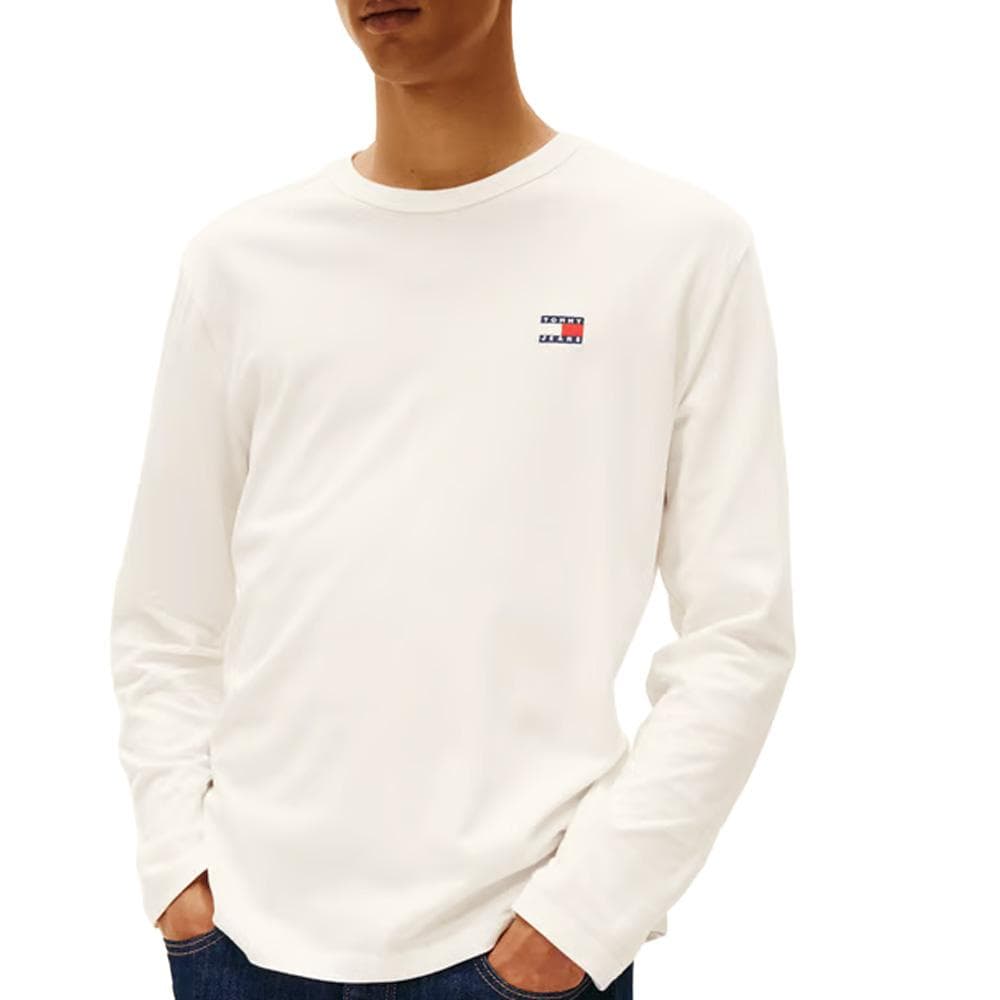 T-Shirt Ecru Homme Tommy Hilfiger Badge 1