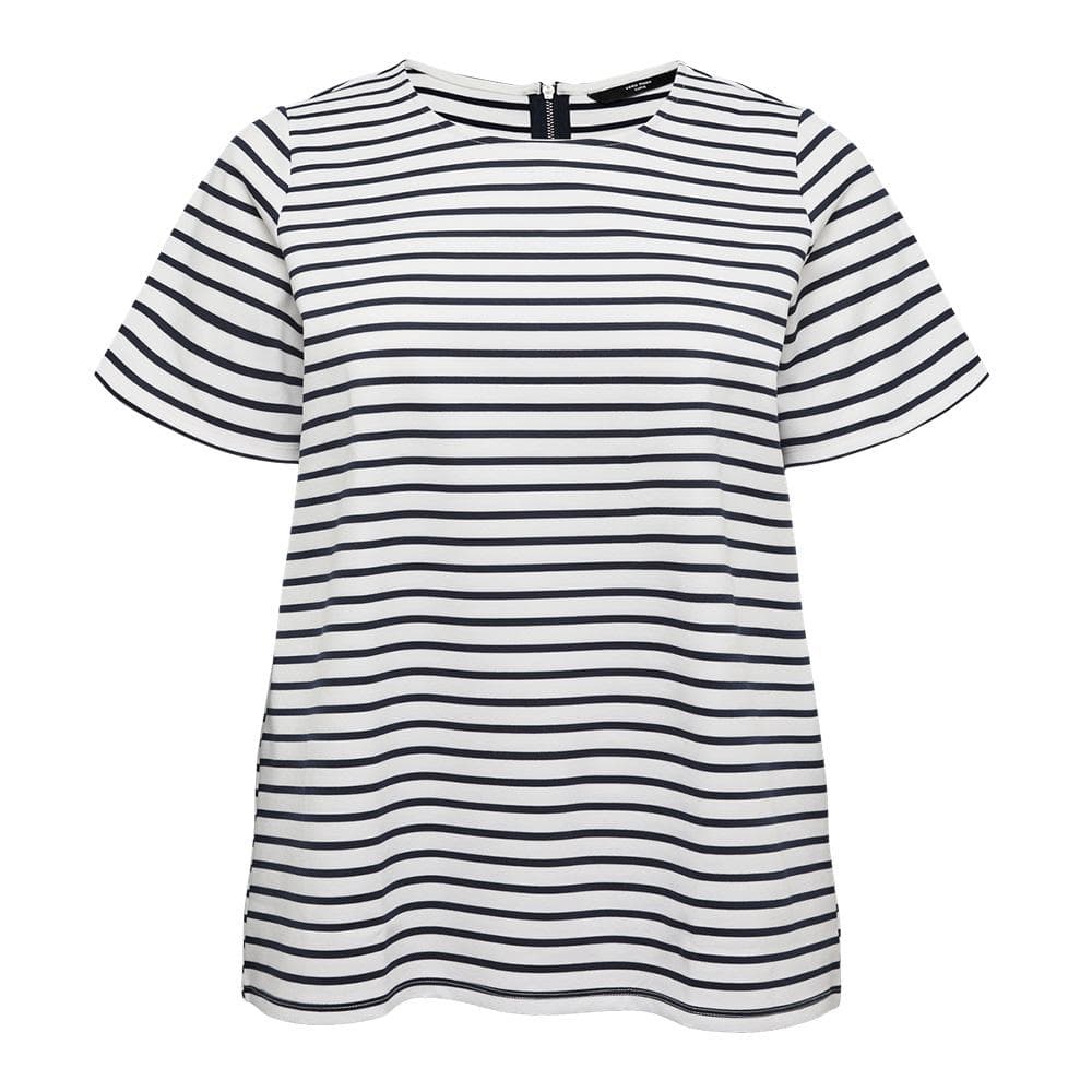 T-Shirt Blanc/Noir Femme Vero Moda Vmcabby 1