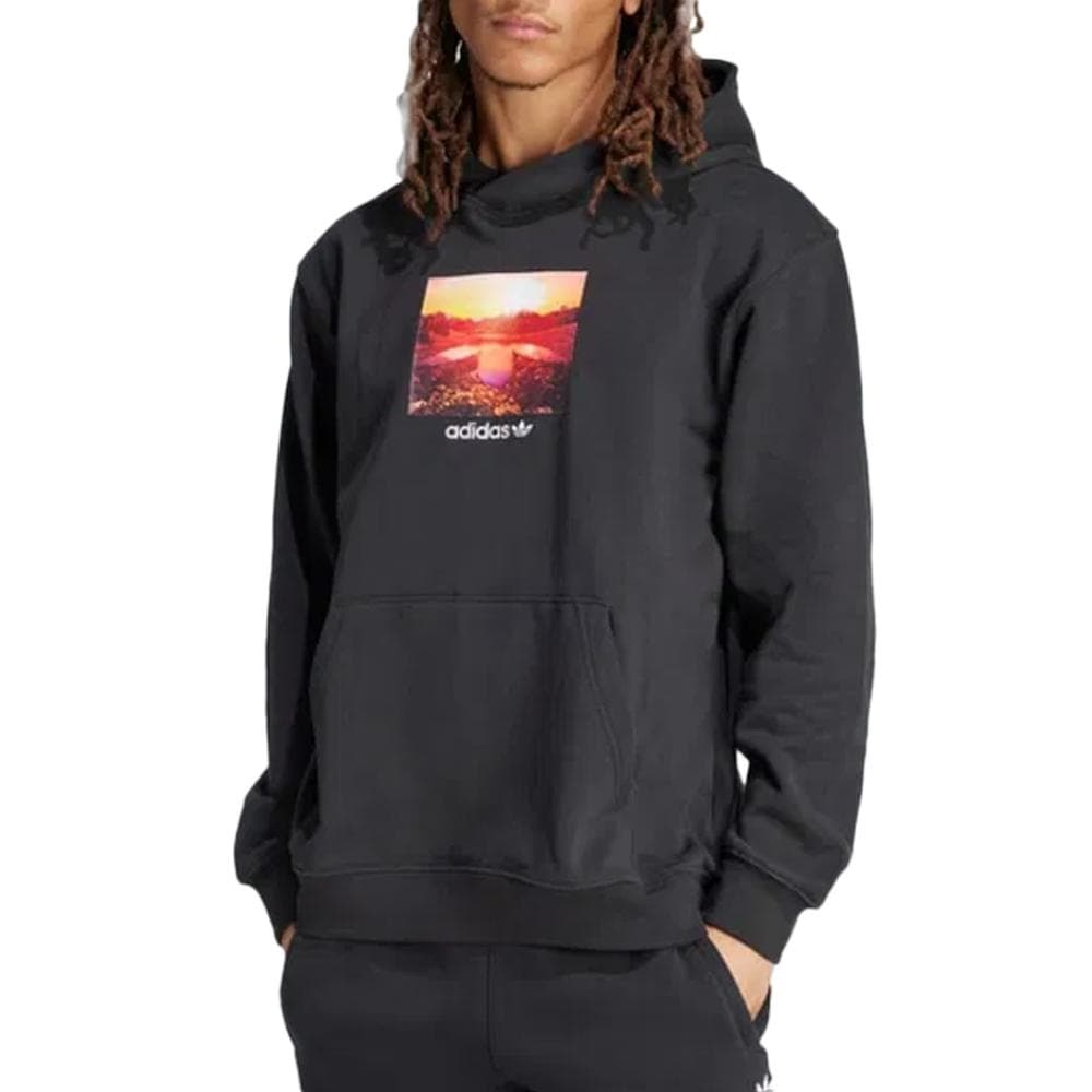 Sweat Gris Homme Adidas Graphic Hoodie 1