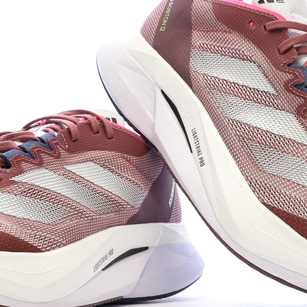 Chaussures de Running Bordeaux Femme Adidas Adizero Boston 12 7