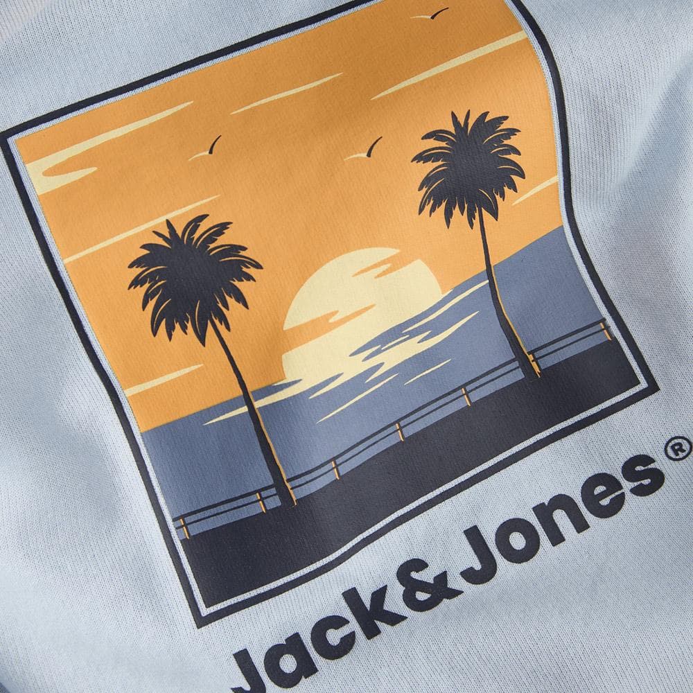 Sweat Bleu Clair Garçon Jack and Jones Hood 3
