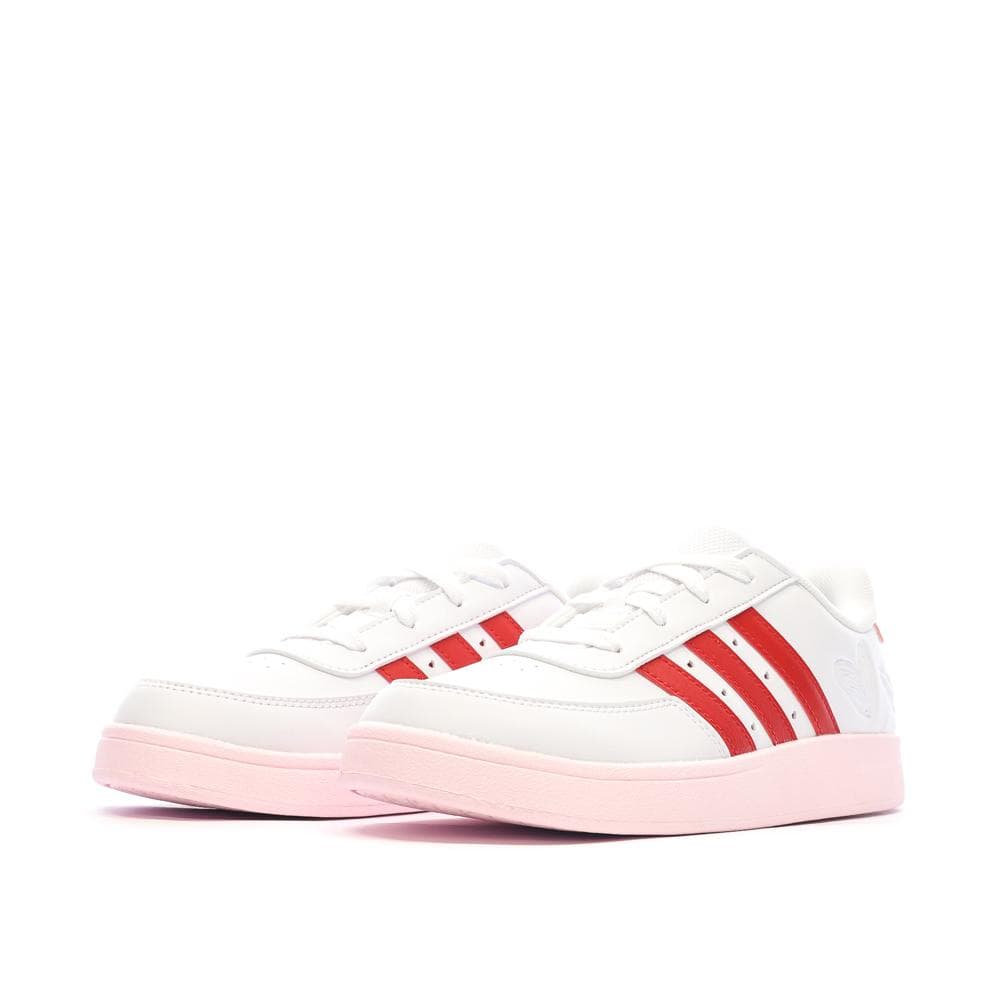Baskets Rouges/Blanches Fille Adidas Breaknet 2.0 6