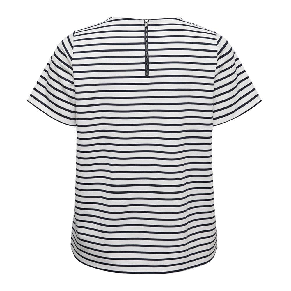 T-Shirt Blanc/Noir Femme Vero Moda Vmcabby 2