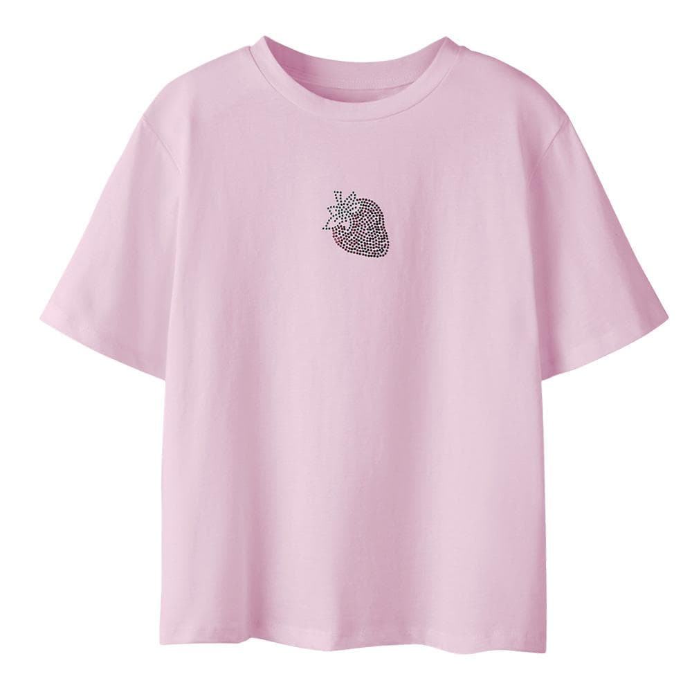 T-Shirt Rose Fille Name it Flonnis 1