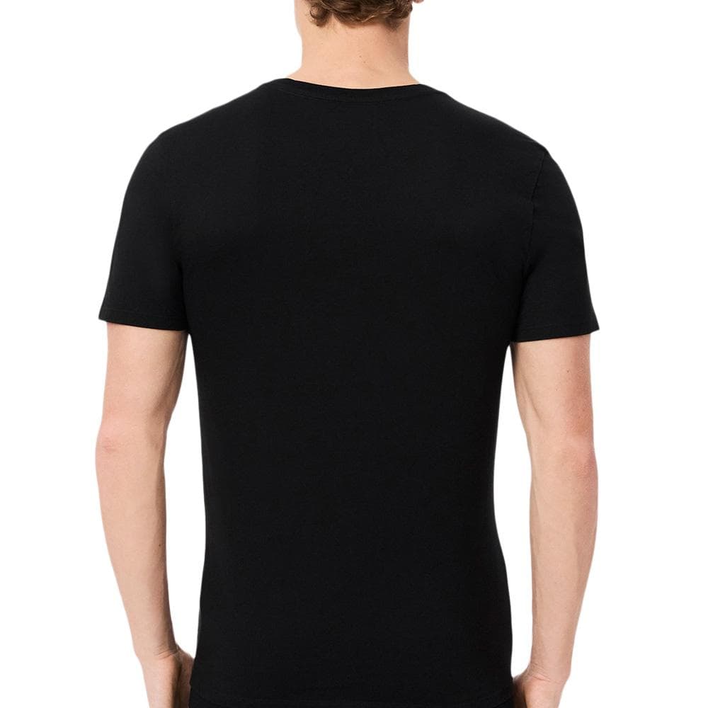 T-Shirt Noir Homme Lacoste d'intérieur slim fit 2