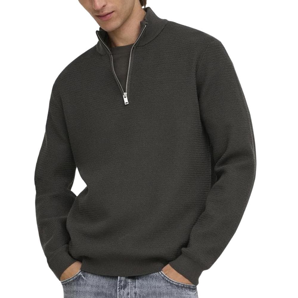 Pull Camionneur Gris Foncé Homme Only & Sons Carter 1