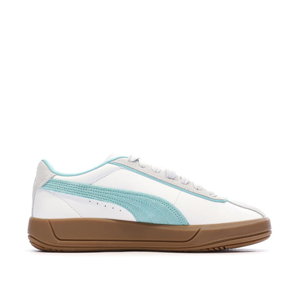Baskets Blanches/Turquoise Femme Puma Club Klassika 2