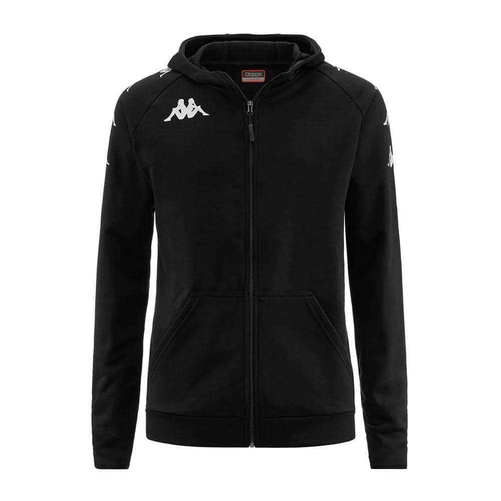 Sweat Zippé Noir/Gris Garçon Kappa Divieto 1