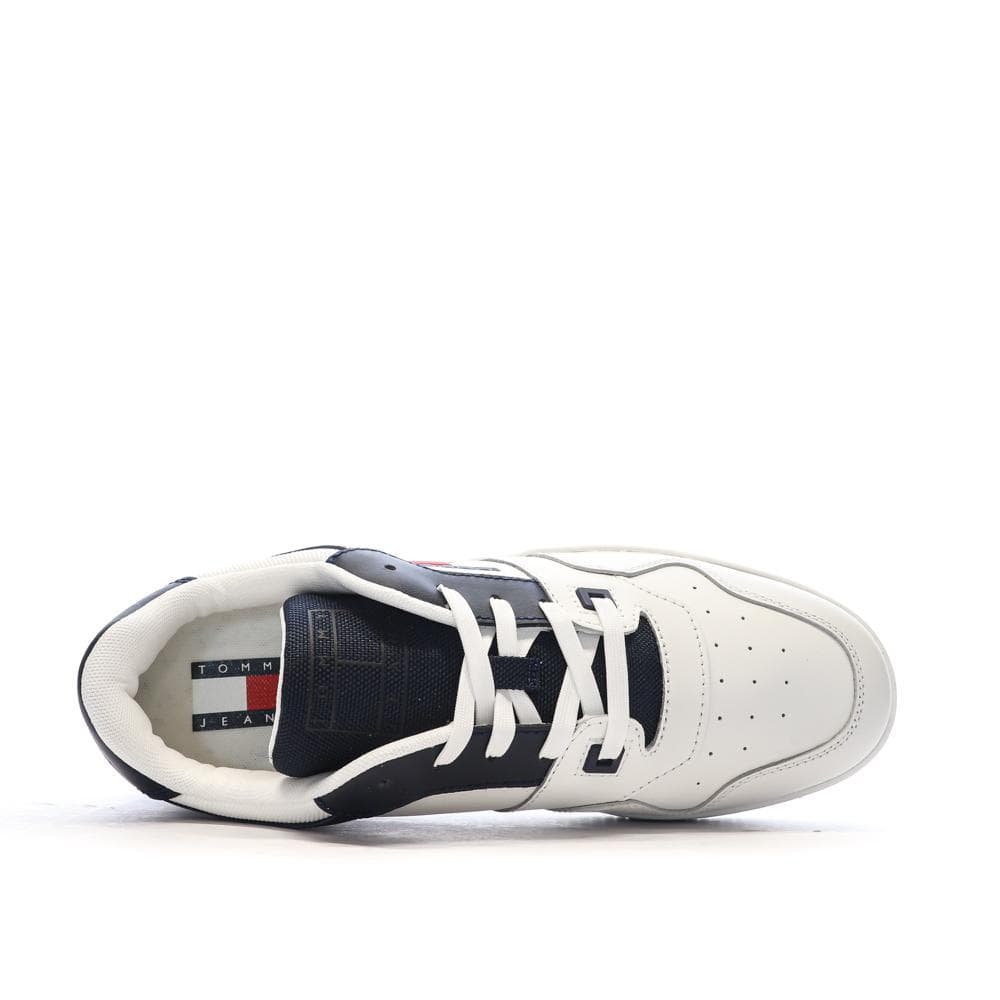 Baskets Blanches/Marine Homme Tommy Hilfiger Retro 4