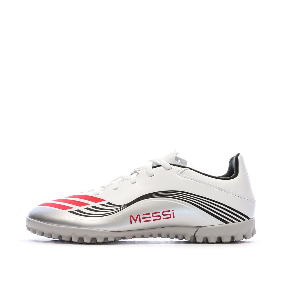 Chaussures de Foot Blanches Adidas F50 Messi Club TF 1