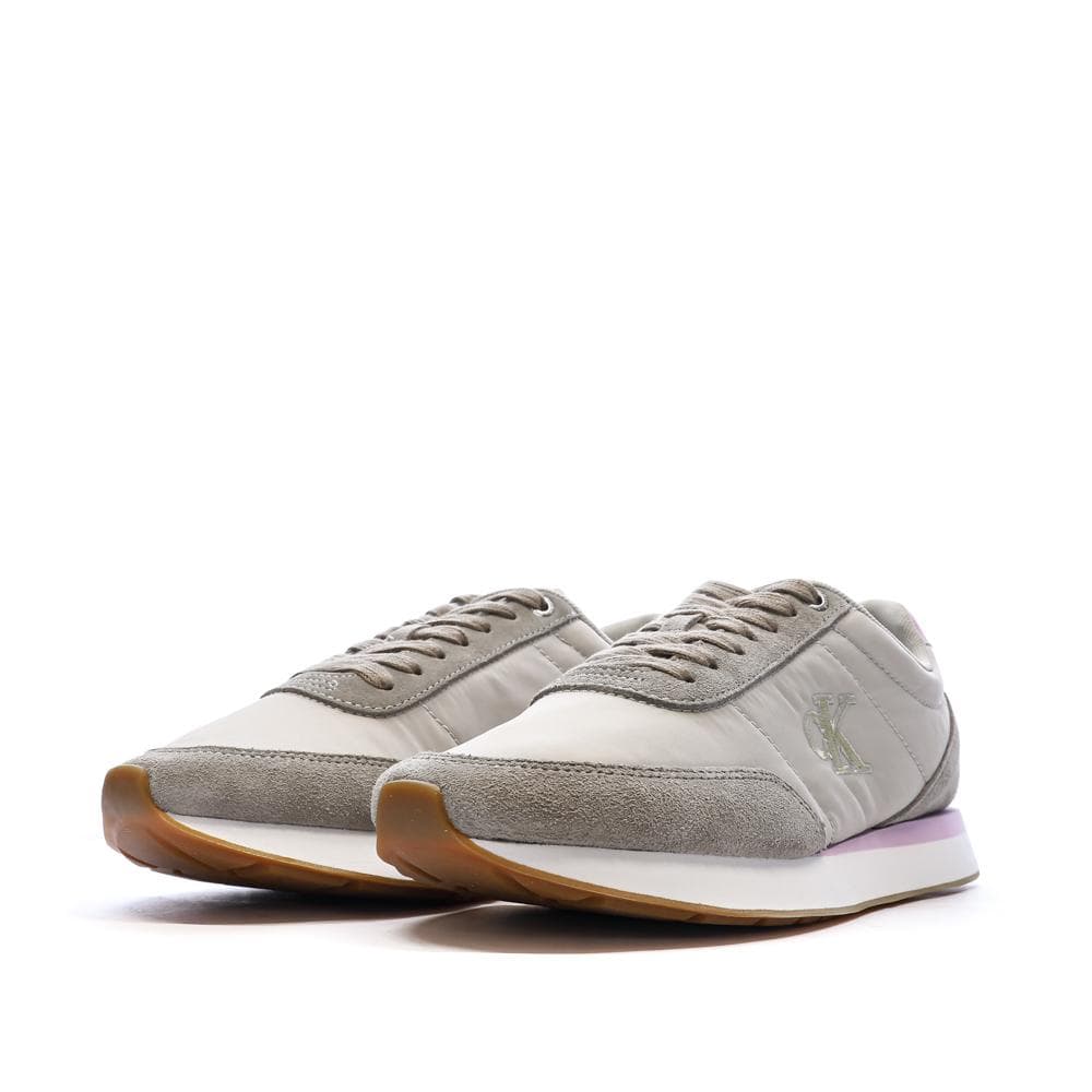 Baskets Grises/Roses Femme Calvin Klein Jeans Retro 6