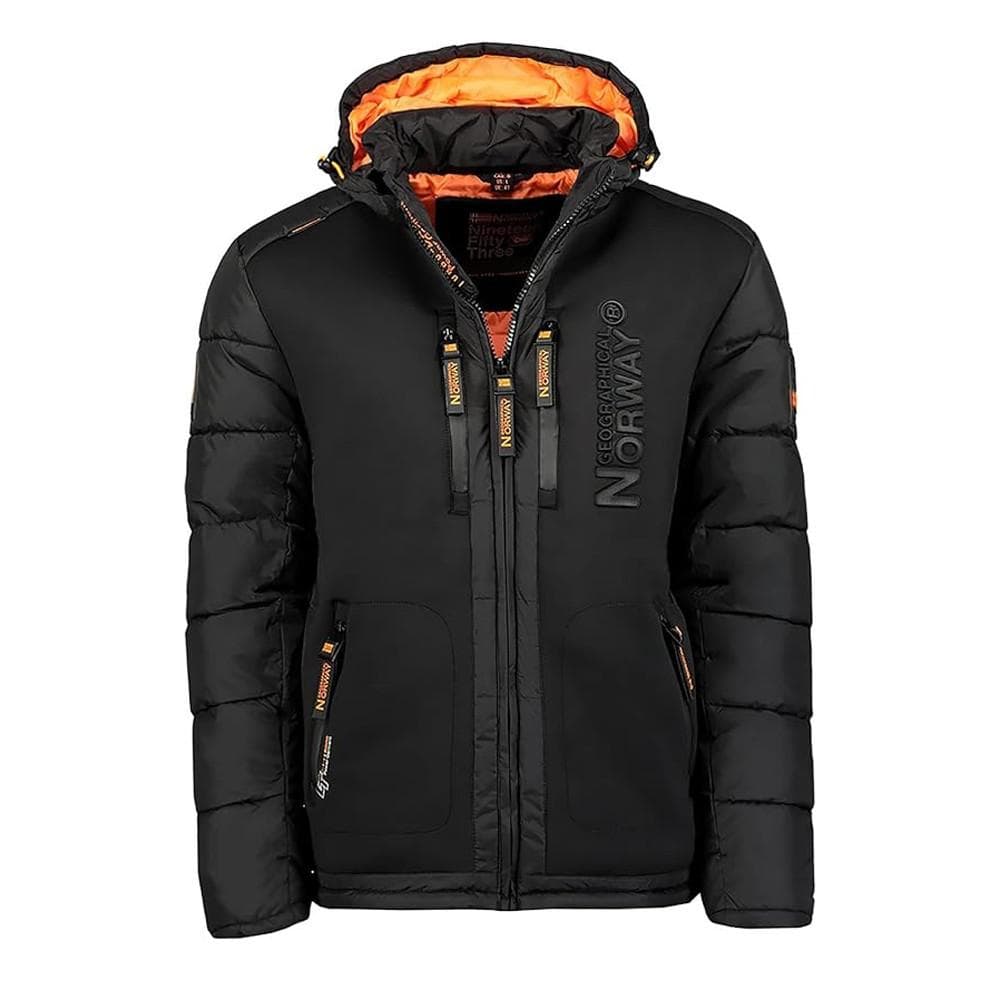Doudoune Noire/Orange Homme Geographical Norway Beachwood 1