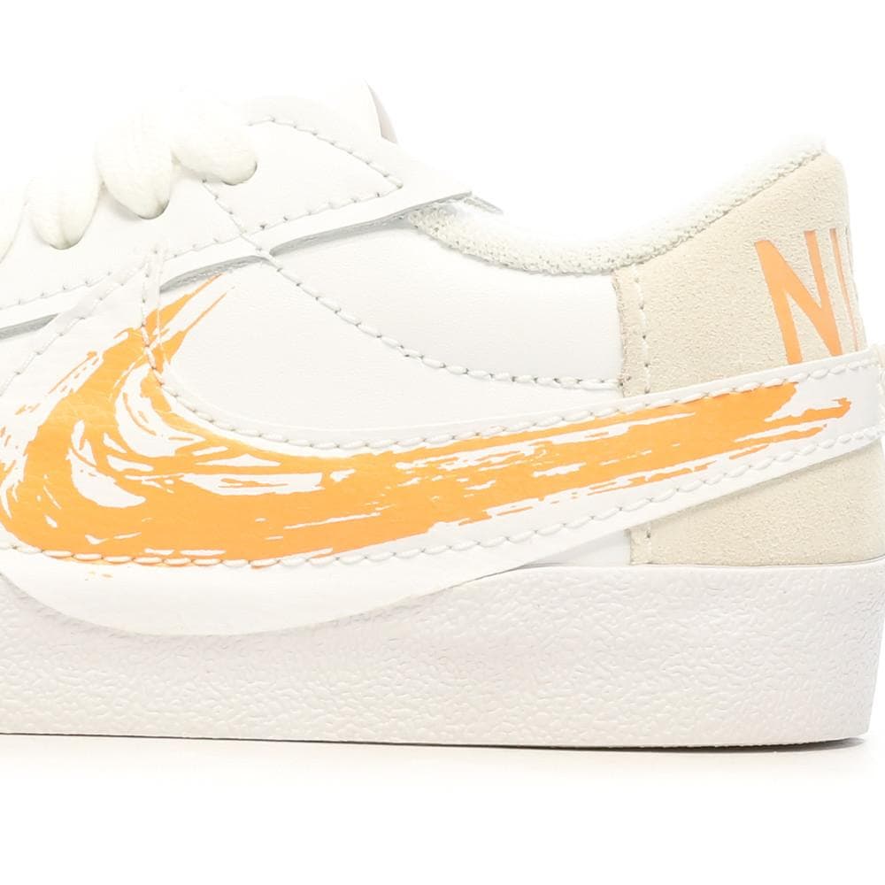 Baskets Blanches/Orange Mixte Nike Blazer Low 77 Jumbo 7
