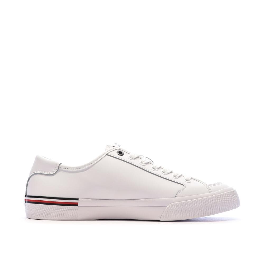 Baskets Blanches Cuir Homme Tommy Hilfiger Core Corporate Vulc 2
