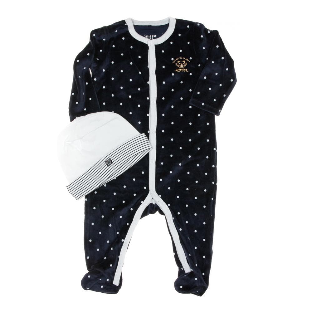 Ensemble de Naissance Marine/Blanc Bébé EOM Pazoly 2