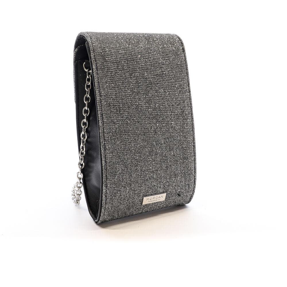 Sac Téléphone Gris Argenté Femme Morgan POCKY 1