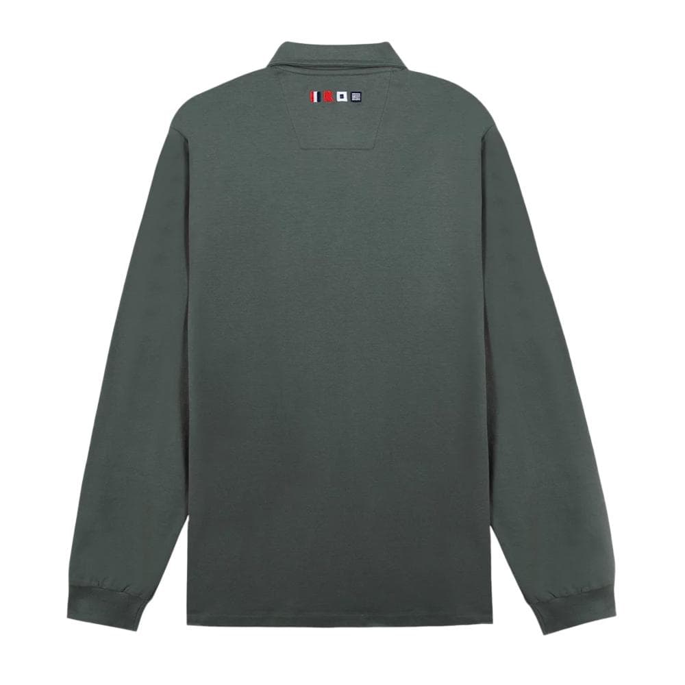 Polo Manches Longues Vert Foncé Homme TBS Sapin 2