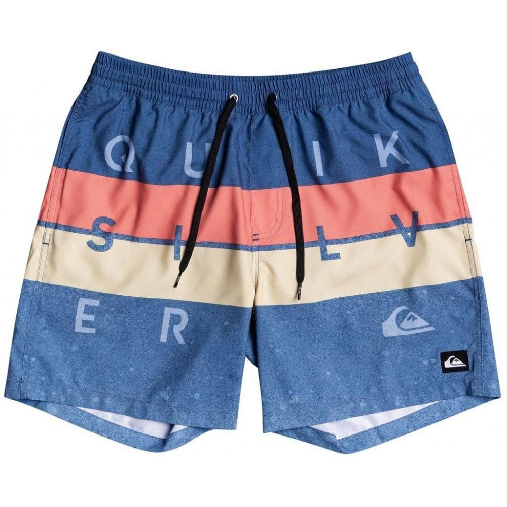 Short de bain Bleu Garçon Quiksilver Word Block 15 1