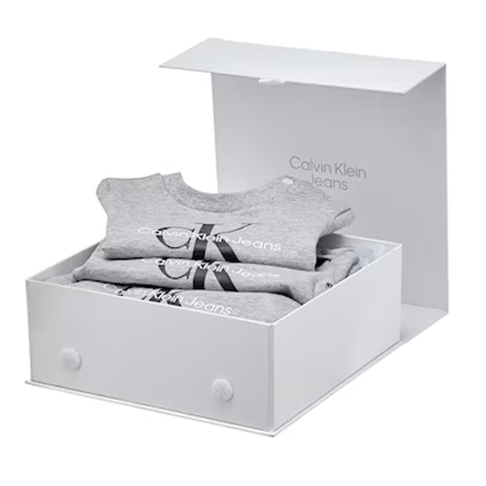Ensemble Gris Bébe Gris Garçon Calvin Klein Jeans Monologo 2