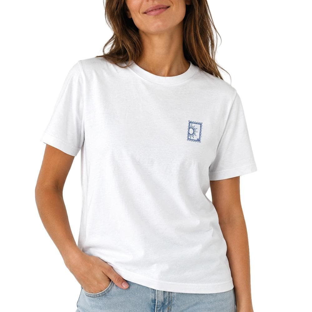 T-shirt Blanc/Bleu Mixte Espace Des Marques Souvenir 3