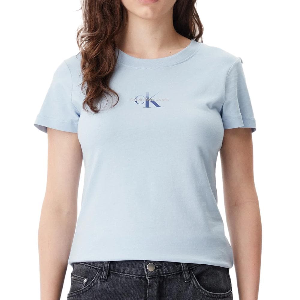 T-shirt Bleu Femme Calvin Klein Jeans Gradient 1
