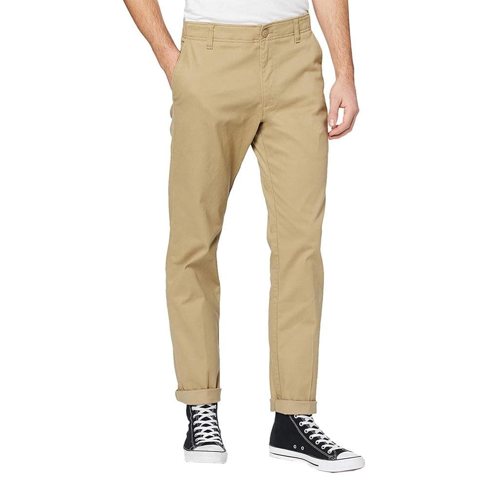 Pantalon Chino Taupe Homme Lee Slim 1