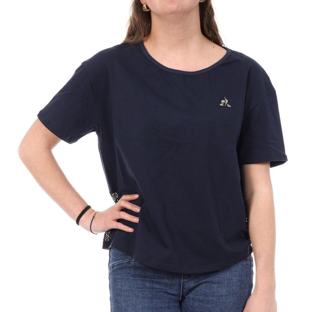 T-Shirt Marine Femme Le Coq Sportif Loose 1