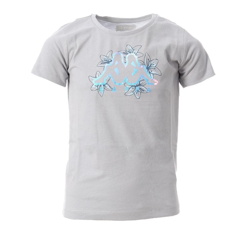 T-shirt Gris Fille Kappa Celeste 1