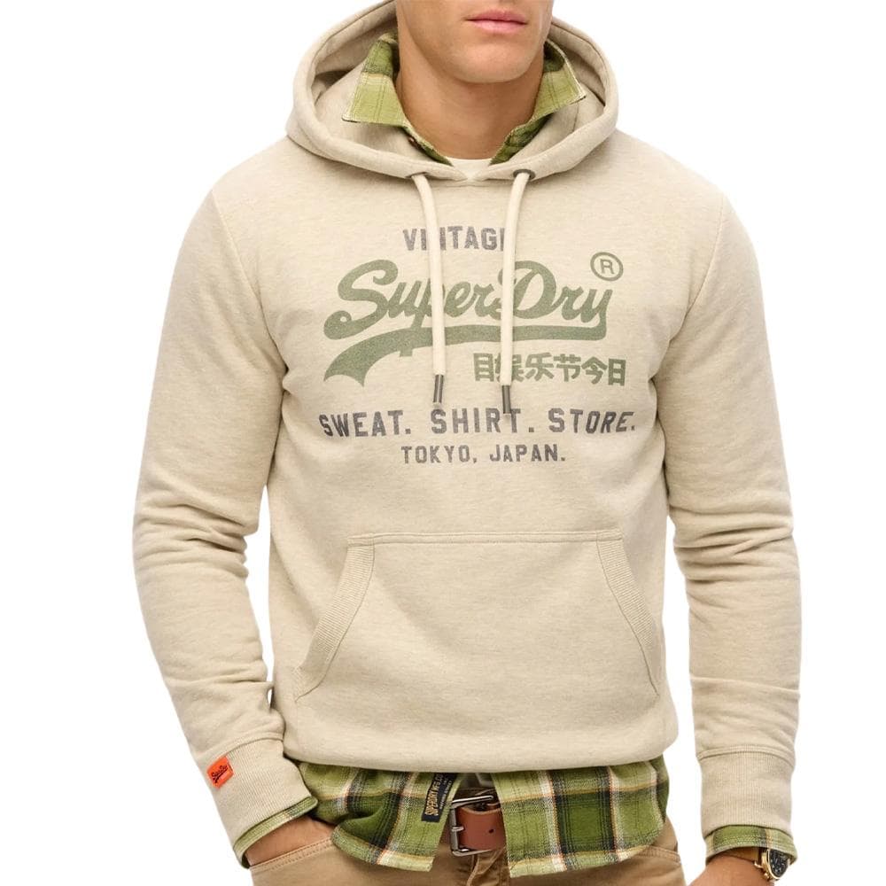 Sweat Beige Homme Superdry Vl Heritage 1