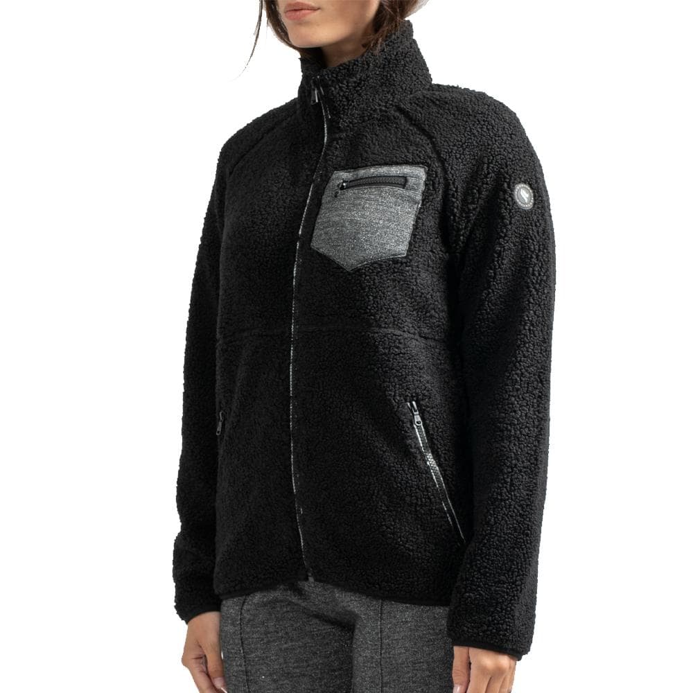 Veste Sherpa Noir Femme Sun Valley DINGBO 1