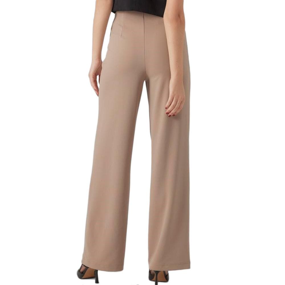 Pantalon Fluide Beige Femme VERO MODA Wide 2