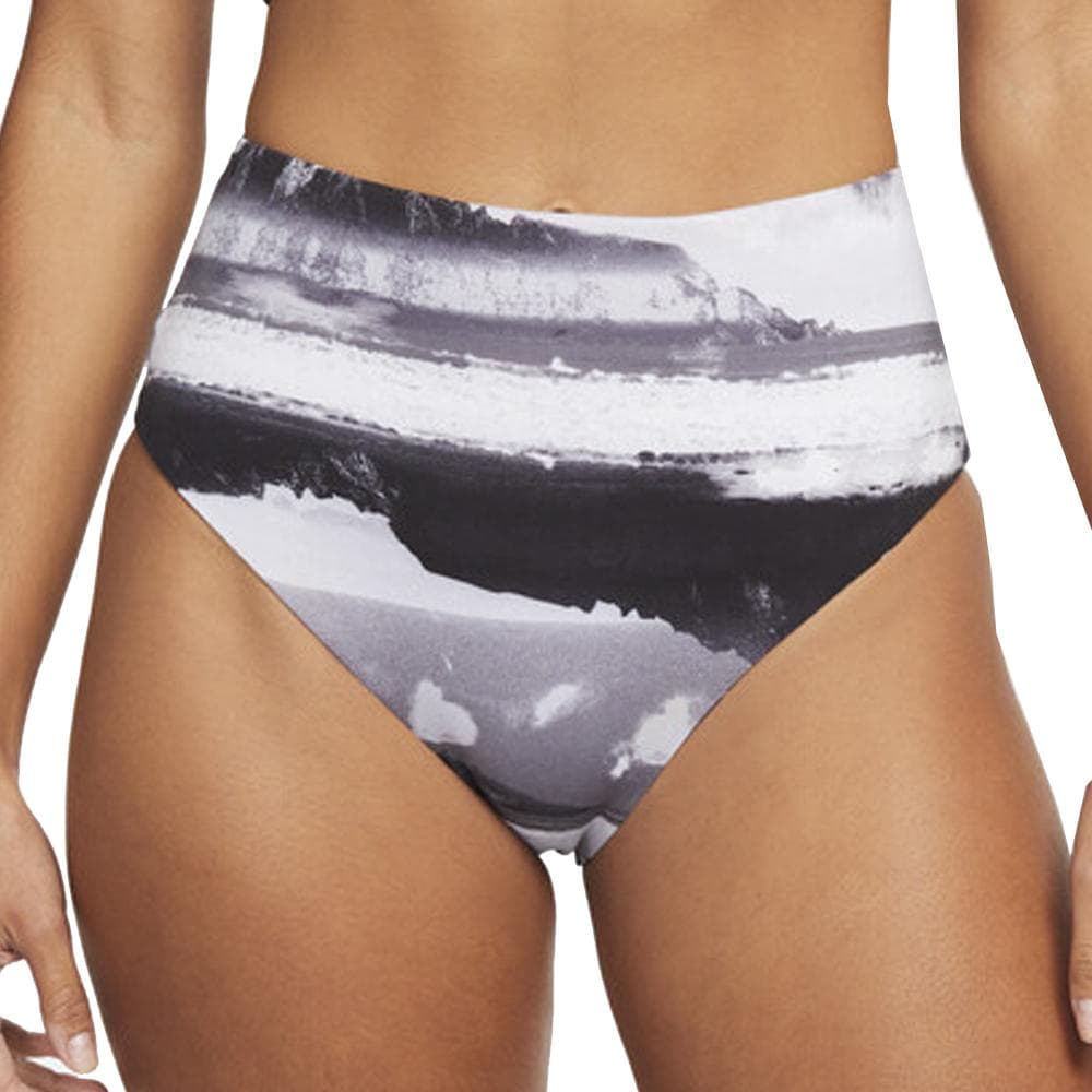 Bas de maillot de bain Femme Noir/Blanc Nike Reversible High Waist Cheeky Bottom 3