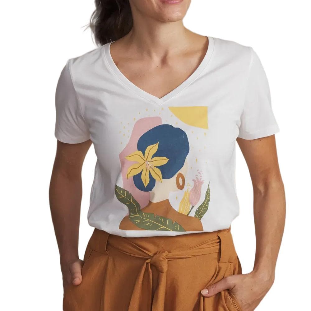 T-Shirt Blanc Femme TBS Arctique 1