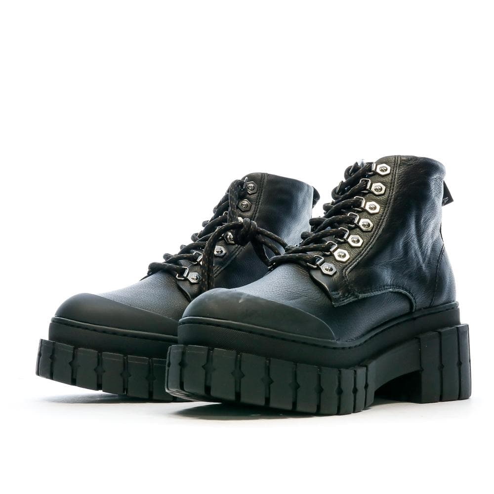 Boots Noir Simili Femme No Name Kross Low 6