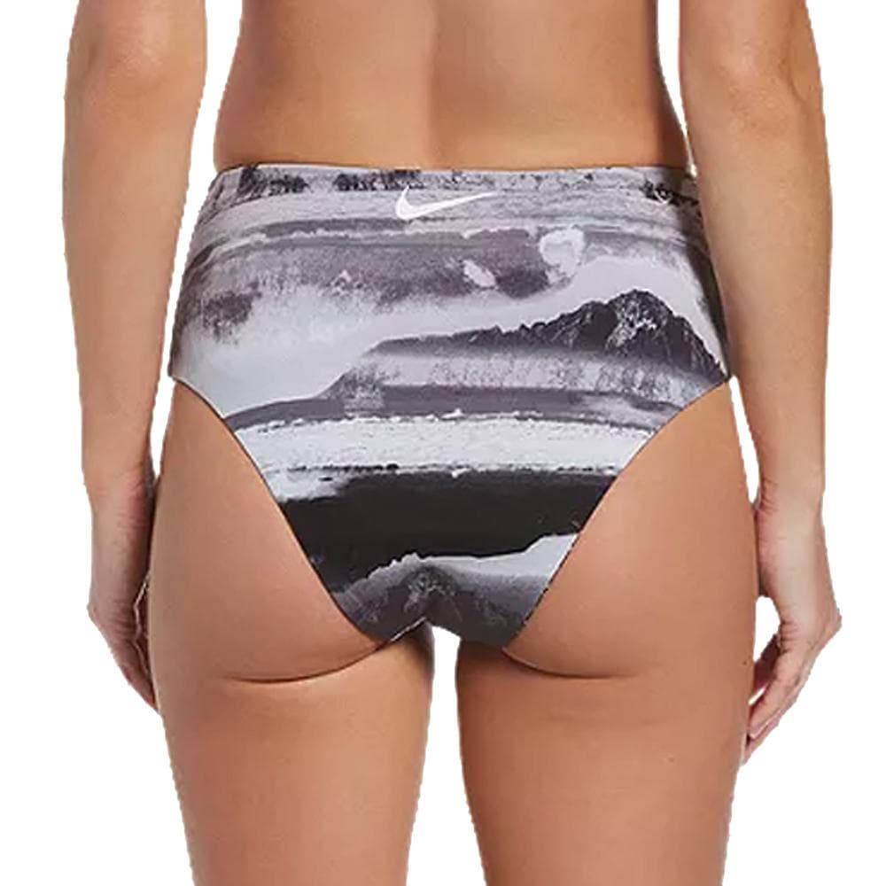 Bas de maillot de bain Femme Noir/Blanc Nike Reversible High Waist Cheeky Bottom 4