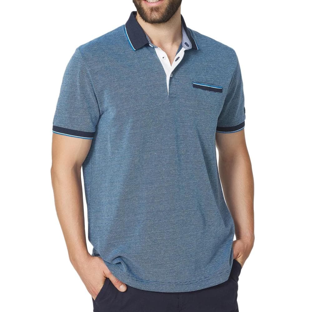 Polo Bleu Homme TBS THUANPO 1