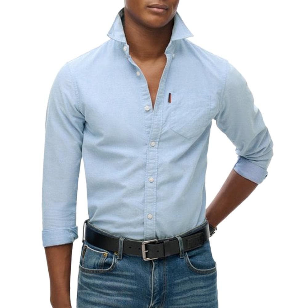 Chemise Bleu Homme Superdry Oxford 1