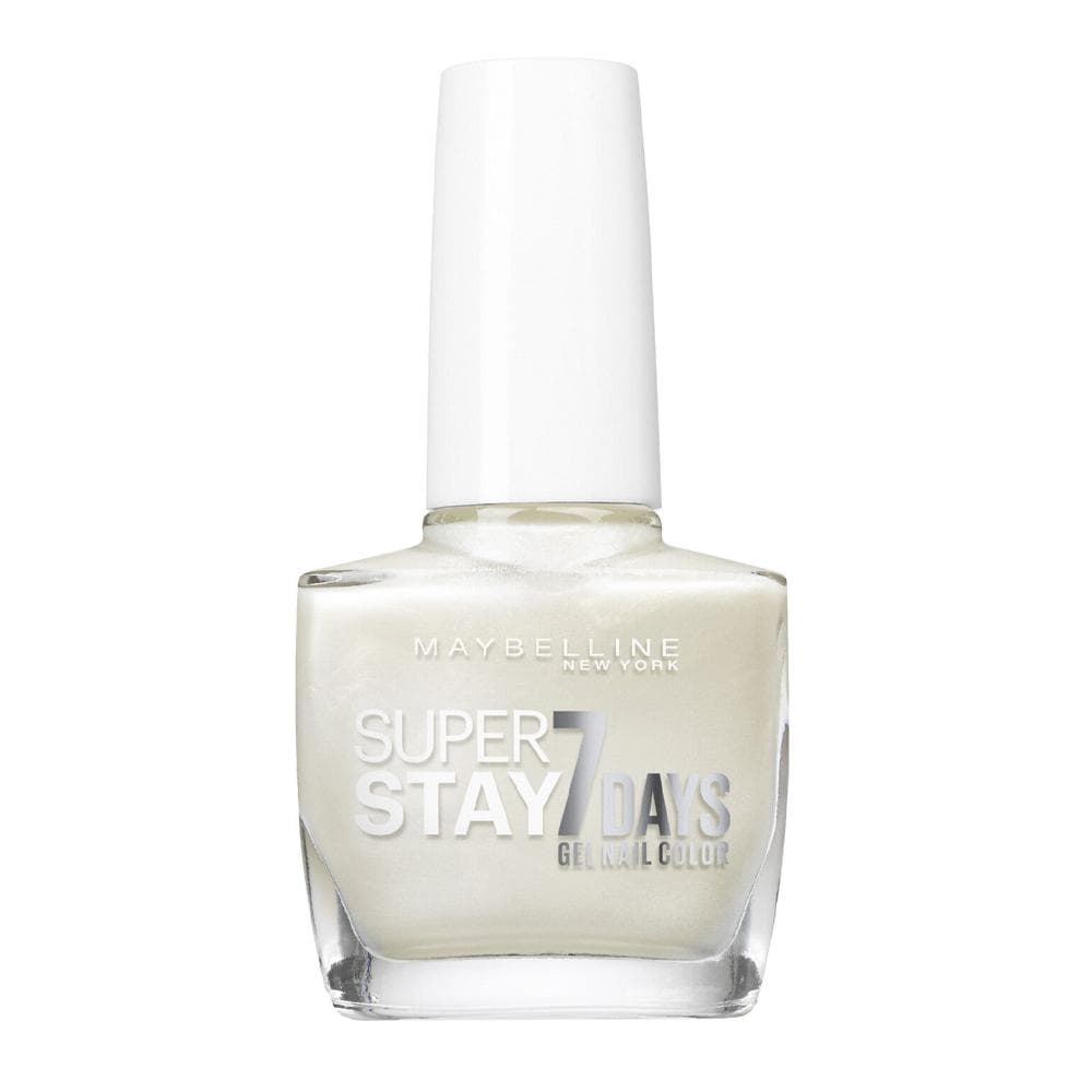 Vernis à Ongles Tenue & Strong Gemey Maybelline 77 Blanc Nacré 1
