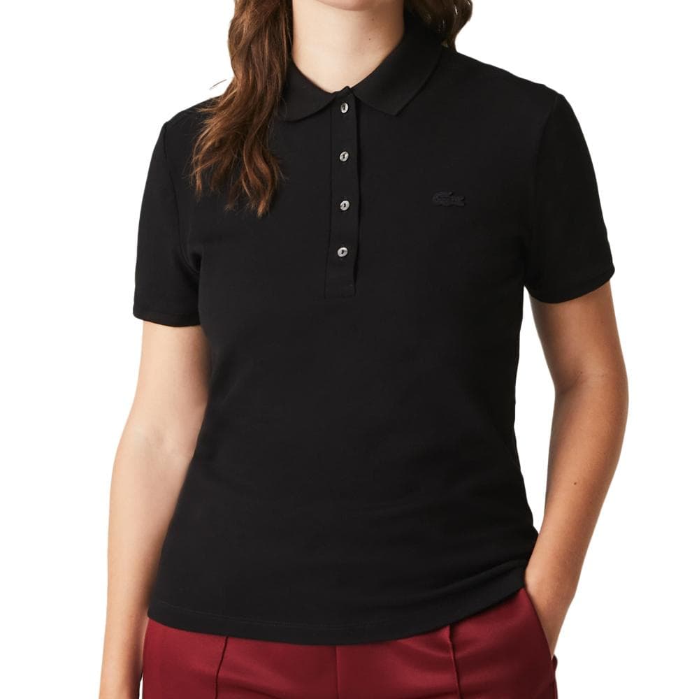 Polo Noir Femme Lacoste PF5462 1